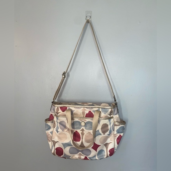 Coach Handbags - COACH BABY BAG PAINTED SIGNATURE C TOTE (COACH F19910) Diaper Bag Purse